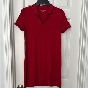 Tommy Hilfiger Red Polo Casual Dress